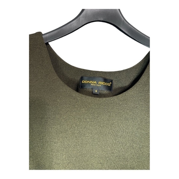 Donna Ricco New York Dress Tobacco Brown Maxi Sleeveless Size 4 - Picture 4 of 7